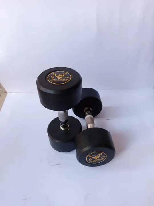 "Rubber dumbell Pair of 5KG"