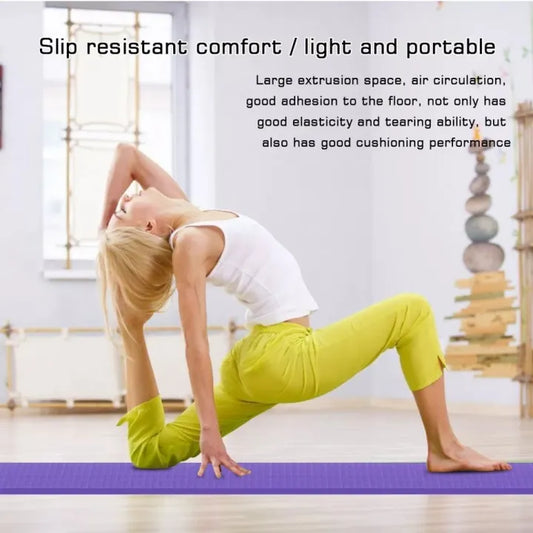 "Home Gym 4MM Thick Durable Yoga Mat"